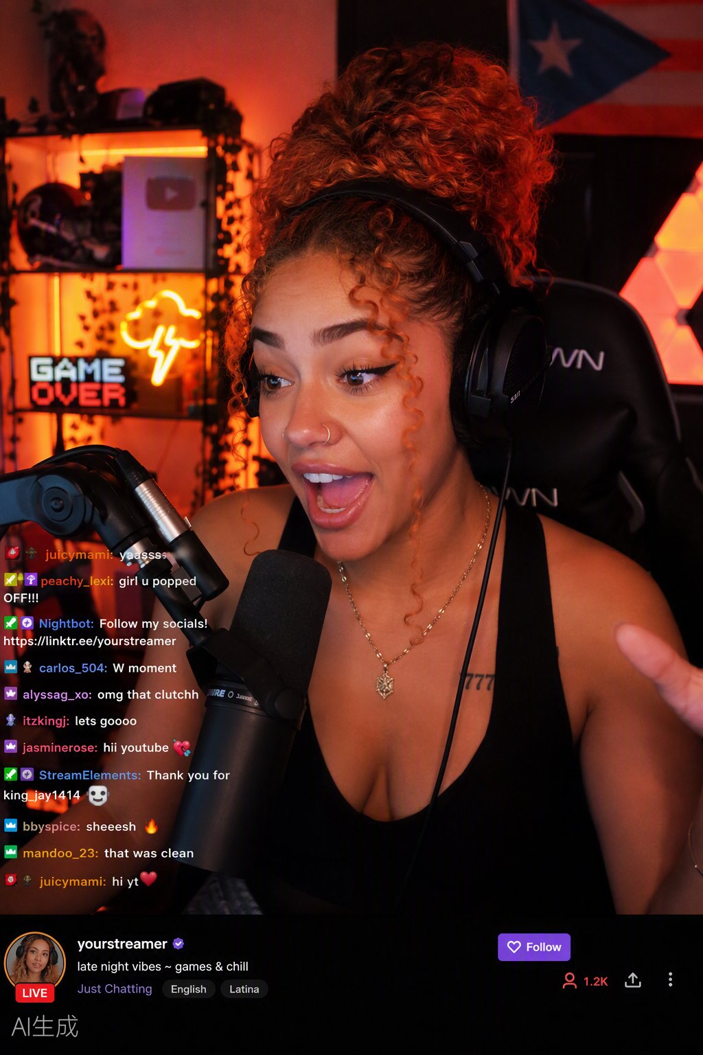 LaOnda Live streamer Diana PR broadcasting